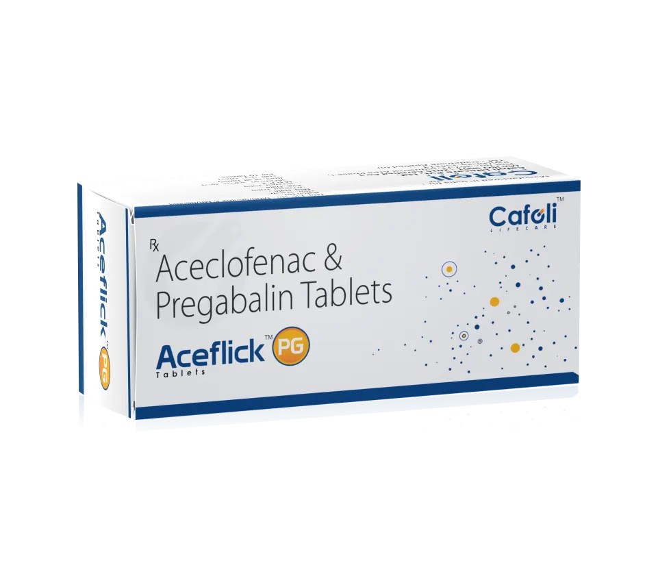 Aceclofenac 200mg + Pregabalin 75mg at Best Price in PCD Pharma Franchise for Analgesic and Neuropathic Pain, Musculoskeletal Pain